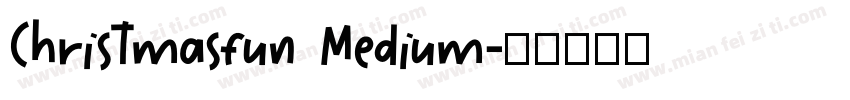 Christmasfun Medium字体转换
